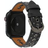 Punk klinknagel lederen horlogeband voor Apple Watch Ultra 49 mm / serie 8 & 7 45 mm / SE 2 & 6 & SE & 5 & 4 44 mm / 3 & 2 & 1 42 mm