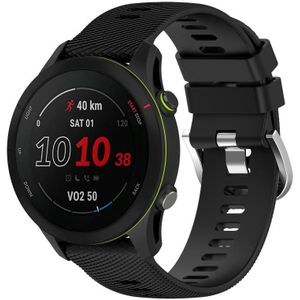 Voor Garmin Vivoactive 4S 18 mm siliconen horlogeband in effen kleur