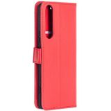 For Sony Xperia 1 II Crazy Horse Texture Horizontal Flip Leather Case with Holder & Card Slots & Wallet & Photo Frame(Red)