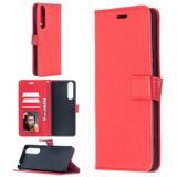 For Sony Xperia 1 II Crazy Horse Texture Horizontal Flip Leather Case with Holder & Card Slots & Wallet & Photo Frame(Red)