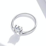 S925 Sterling Silver Love In The Palm Of Your Hand Women Ring  Size:8