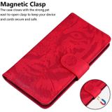 For Huawei P20 Lite / nova 3e Tiger Embossing Pattern Horizontal Flip Leather Case with Holder & Card Slots & Wallet(Red)
