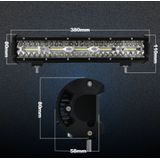 15 inch 75W 7500LM 6000K LED Strip Working Refit Off-road Vehicle Lamp Roof Strip Light