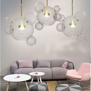 30W Creative glazen bal molecuul moderne lamp persoonlijkheid woonkamer kroonluchter zeep Bubble lamp  14 ballen 3 lampen  lange plaat  grootte: 120 x 84cm