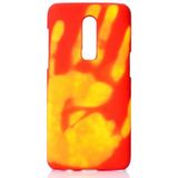 Paste Skin + PC Thermal Sensor Discoloration Case for One Plus 6(Red yellow)