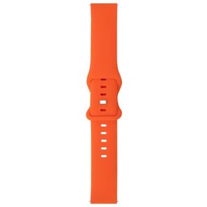 For Amazfit GTR 42mm 8-buckle Silicone Replacement Strap Watchband(Orange)