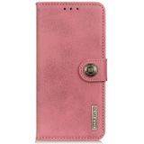 For Samsung Galaxy S30 KHAZNEH Cowhide Texture Horizontal Flip Leather Case with Holder & Card Slots & Wallet(Pink)