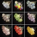2 PCS Bouquet Cotton Ball Lights Starry Sky Ball Lights Flowers Decoration Packaging Materials(Colorful )