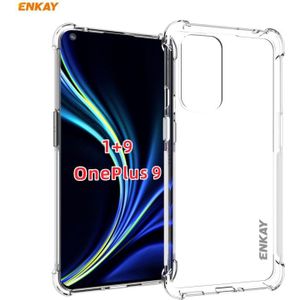 For OnePlus 9 Hat-Prince ENKAY Clear TPU Shockproof Case Soft Anti-slip Cover