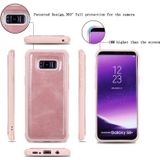 For Galaxy S8+ Multifunctional Retro Detachable Magnetic Horizontal Flip Leather Case with Card Slots & Holder & Wallet & Photo Frame(Rose Gold)