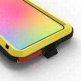 For Galaxy A71 LOVE MEI Metal Shockproof Waterproof Dustproof Protective Case(Yellow)