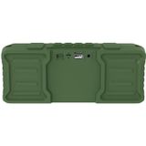 New Rixing NR-9013 Bluetooth 5.0 Portable Outdoor Wireless Bluetooth Speaker with Shoulder Strap(Green)
