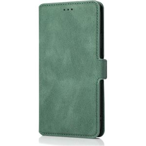 For iPhone 6 Retro Magnetic Closing Clasp Horizontal Flip Leather Case with Holder & Card Slots & Photo Frame & Wallet(Green)