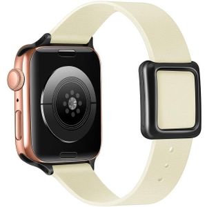 Magnetische zwarte vierkante gesp horlogeband voor Apple Watch Series 7 41 mm / 6 & SE & 5 & 4 40 mm / 3 & 2 & 1 38 mm