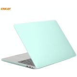ENKAY 3 in 1 Matte Laptop Protective Case + US Version TPU Keyboard Film + Anti-dust Plugs Set for MacBook Pro 16 inch A2141 (with Touch Bar)(Green)