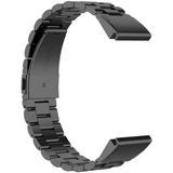 For Garmin Fenix5/Forerunner935/Garmin Approach S60 Stainless Steel Three Strains Of Metal Replacement Quick Release Strap(black)