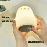 Penguin Silicone Pat Night Light Children Bedside Atmosphere Lamp(White)