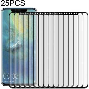 25 PCS 0.3mm 9H Surface Hardness 3D Curved Edge Full Screen Dust-proof Tempered Glass Film for Huawei Mate 20 Pro