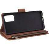 For Galaxy S20+ Multifunctional Horizontal Flip Leather Case  with Card Slot & Holder & Zipper Wallet & Photo Frame(Brown)