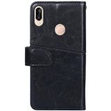 For Huawei P20 lite / nova 3e Geometric Stitching Horizontal Flip TPU + PU Leather Case with Holder & Card Slots & Wallet(Black)