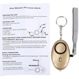 SINCOTE Mini Safe Buzzer Loud Personal Alarm with Anti-Rape for Girl and Kids  125Db Alarm(Gold)