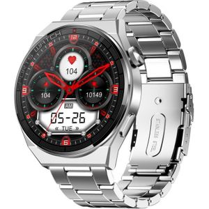 KT62 1 36 inch TFT rond scherm Smart Watch ondersteunt Bluetooth-oproep / bloedzuurstofbewaking  band: stalen band