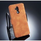 DG.MING Retro Oil Side Horizontal Flip Case for Huawei Mate 20 Lite  with Holder & Card Slots & Wallet (Brown)