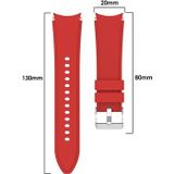 For Samsung Galaxy Watch4 Classic 42mm Silicone Replacement Strap Watchband(Red)