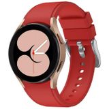 For Samsung Galaxy Watch4 Classic 42mm Silicone Replacement Strap Watchband(Red)