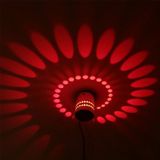 3W Modern Interior Creative Spiral Round Wall Lamp for Club  KTV  Corridor  Aisle  Background Wall Decoration Lamp Wall Mounted(Red+Green+Blue)