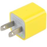 Amerikaanse USB oplader met stekker  voor iPad  iPhone  Galaxy  Huawei  Xiaomi  LG  HTC en andere Smart Phones  oplaadbare Devices(Yellow)