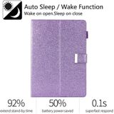 For iPad 5 / 6 / 7 / 8 / 9 Business Style Horizontal Flip Leather Case with Holder & Card Slot & Photo Frame & Wallet & Hand Strap & Sleep / Wake-up Function(Purple)