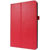 For Samsung Galaxy Tab S7 T870 2-Folding Business Horizontal Flip PU Leather Case with Card Slots & Holder(Red)