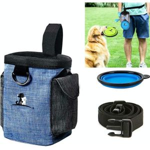 Dog Training Bag Outing Food Snacks Garbage Bag Dog Outing Training Waist Bag Pet Training Bag  Specification:Waist Bag+Folding Bowl