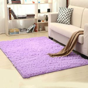 Shaggy tapijt voor woonkamer thuis warme pluche vloer tapijten pluizig matten kinderen kamer namaakbont gebied tapijt  grootte: 160x200cm (paars)