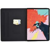 For iPad Air 2020 10.9 Electric Pressed Colored Drawing Horizontal Flip Leather Case with Holder & Card Slots & Sleep / Wake-up Function(Music Leopard)