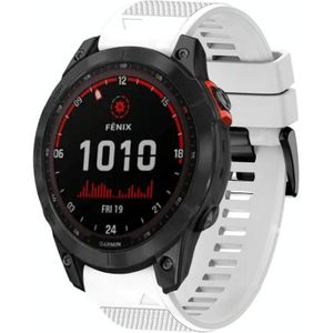 Voor Garmin Fenix 7X Solar 26mm Quick Release siliconen horlogeband
