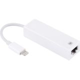 NK107A1 8 Pin to RJ45 Ethernet LAN Network Adapter Cable  Total Length: 16cm  for iPhone X & XS & XR & XS MAX  iPhone 8 Plus & 7 Plus  iPhone 8 & 7 iPad(White)