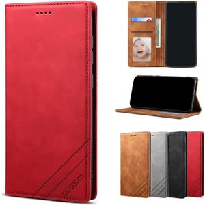 GUSSIM GS-001 Business Style Horizontal Flip Skin Feel PU Leather Case with Holder & Card Slots & Wallet & Photo Frame For iPhone 8 Plus / 7 Plus(Red)