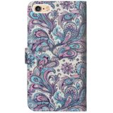3D Painting Pattern Horizontal Flip TPU + PU Leather Case with Holder & Card Slots & Wallet For iPhone 6 Plus / 6s Plus(Spiral Pattern)