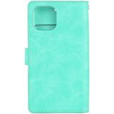 For iPhone 12 / 12 Pro GOOSPERY MANSOOR Crazy Horse Texture Horizontal Flip Leather Case with Holder & Card Slots & Wallet(Mint Green)