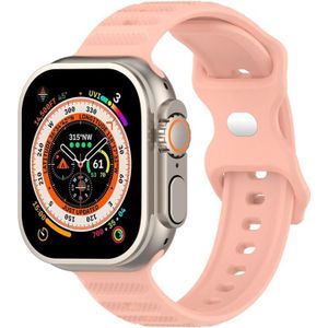 Voor Apple Watch Ultra 49 mm omgekeerde gesp dot textuur siliconen horlogeband
