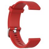 22mm Texture Silicone Wrist Strap Watch Band for Fossil Hybrid Smartwatch HR  Male Gen 4 Explorist HR  Male Sport (Red)