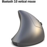HXSJ T29 Bluetooth 3.0 Wireless Bluetooth 6-Keys 2400 DPI Adjustable Ergonomics Optical Vertical Mouse(Grey)