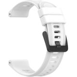 For Garmin Approach S60 22mm Solid Color Silicone Watch Band(White)