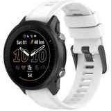 For Garmin Approach S60 22mm Solid Color Silicone Watch Band(White)