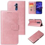 For Huawei Mate 20 Lite Calf Texture Buckle Horizontal Flip Leather Case with Holder & Card Slots & Wallet(Rose Gold)