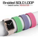 Nylon Single-turn gevlochten horlogeband voor Apple Watch Series 8 & 7 41 mm / SE 2 & 6 & SE & 5 & 4 40 mm / 3 & 2 & 1 38 mm  lengte: 155 mm