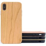 Schokbestendige TPU + hout volledige beschermhoes voor iPhone XS Max