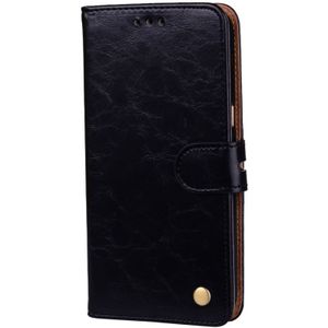 For Sumsung Galaxy A3 (2017) Business Style Oil Wax Texture Horizontal Flip Leather Case with Holder & Card Slots & Wallet (Black)